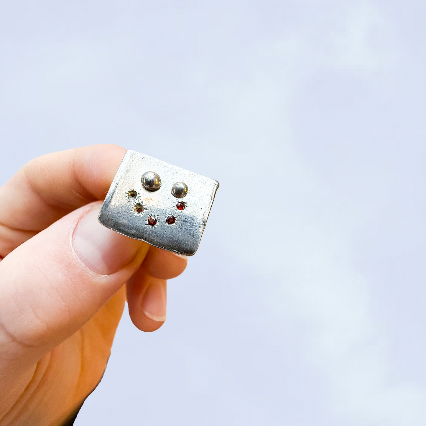 Charakter-Ring „Verliebt“ – Handgefertigtes 935er Silber