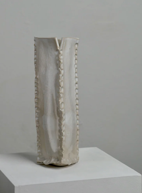 Wand Vase weiß