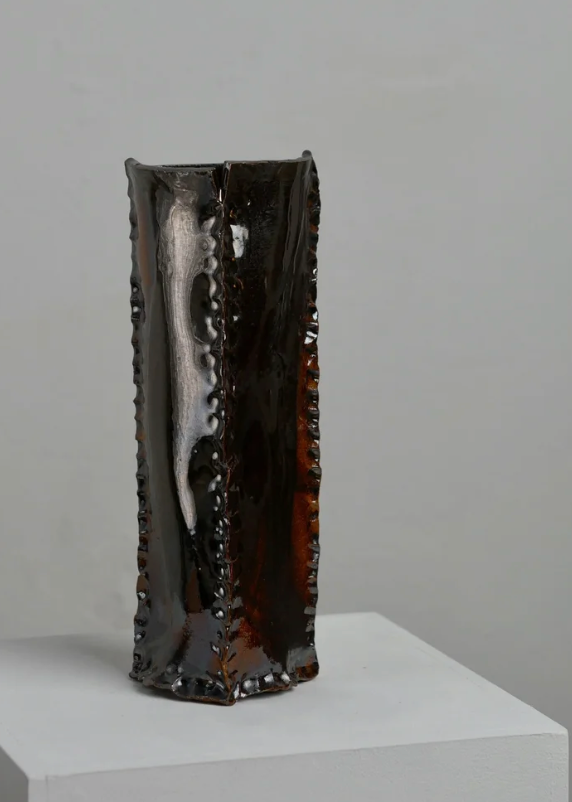 Wand Vase silber