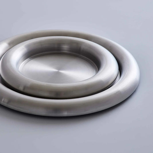 Bold side plate and Bold tray Set