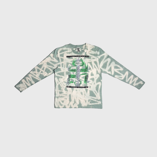 Longsleeve Eidechse Green