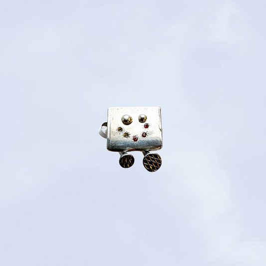 Charakter-Ring „Verliebt“ – Handgefertigtes 935er Silber