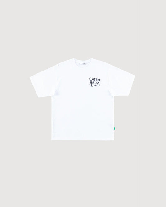 CROSS OVER T-SHIRT (WHITE)