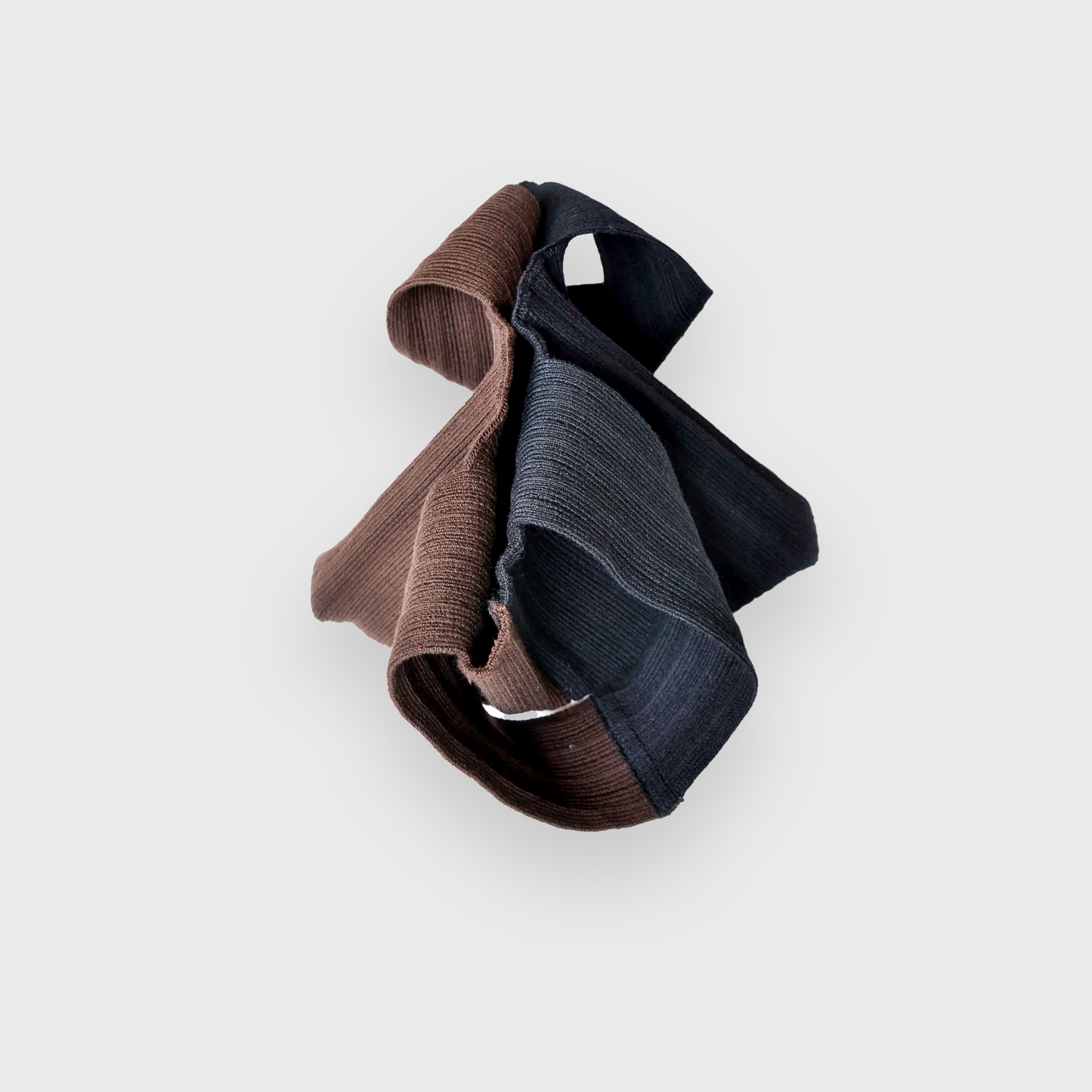 KLEIN, PLISSIERTE TASCHE ZWEIFARBIG